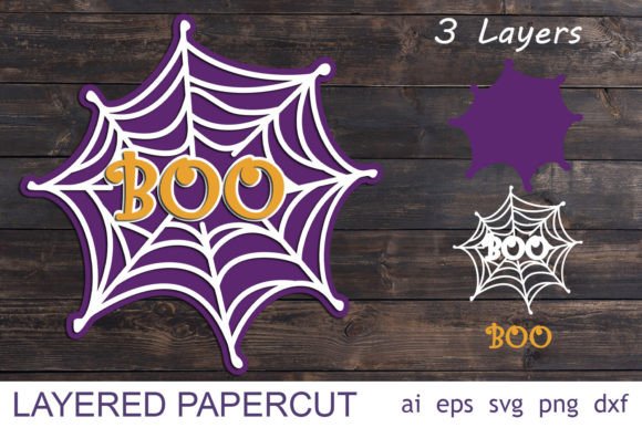 3D Halloween Papercut for Autumn Laser Cutting