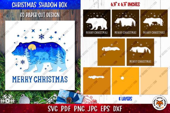 3D SVG Bear Shadow Boxes Review