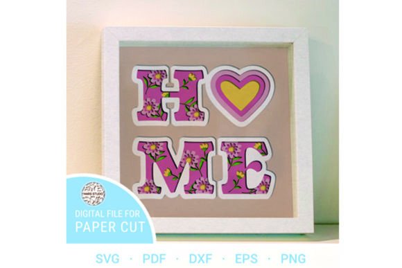 3D SVG Shadow Boxes: Home Paper Cut File Review