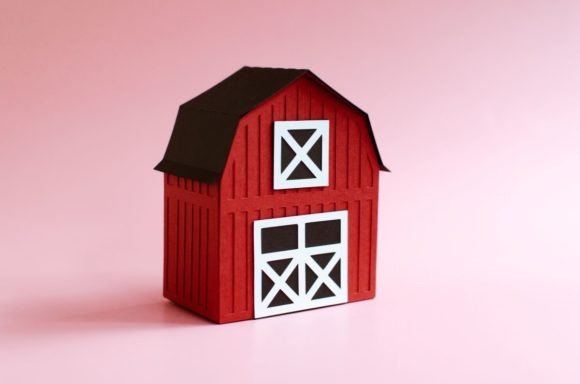 Barn Box 3D SVG for Other Crafts