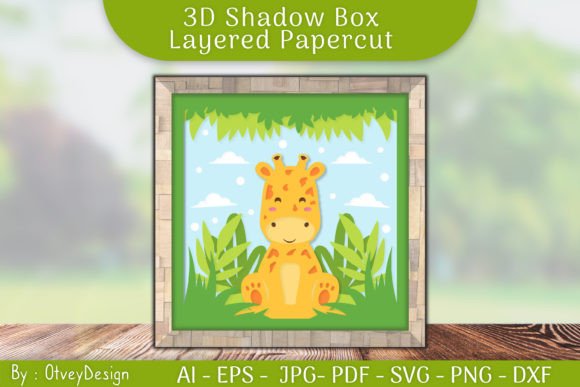 Giraffe 3D SVG Shadow Boxes Review