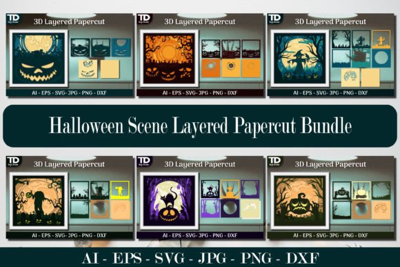 Halloween Scene 3D Shadow Box Bundle Review