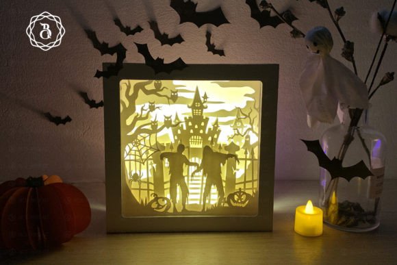 Halloween Zombie 3D SVG Shadow Boxes Review