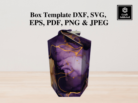 Hexagonal Luxurious Pack Template Box 3D SVG Shapes