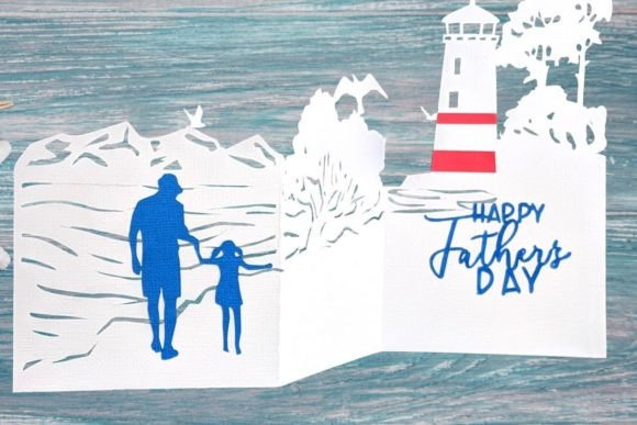 Lighthouse and Family SVG Card: A Summer 3D SVG Review