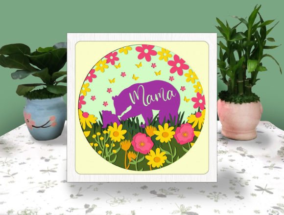 Mama Bear 3D SVG for Shadow Boxes Review