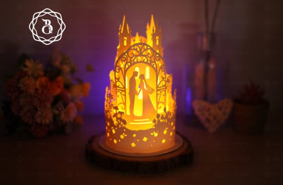 Reviewing Paper Lanterns Happy Wedding 3D SVG Shapes