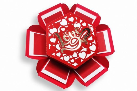 Valentine S Day 3D SVG Review: Saint Valentine s Day Explosion Box